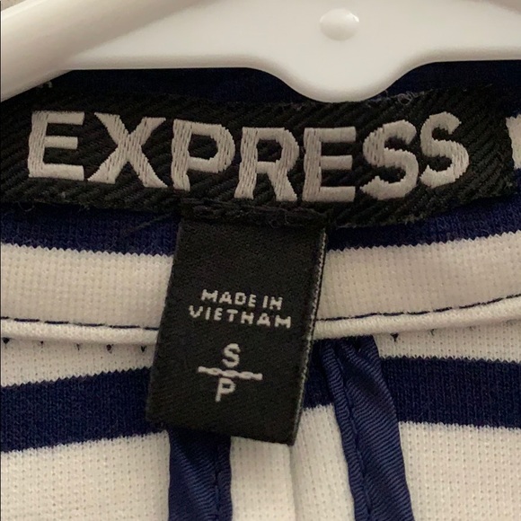 Express blue/nautical striped blazer - Picture 3 of 4